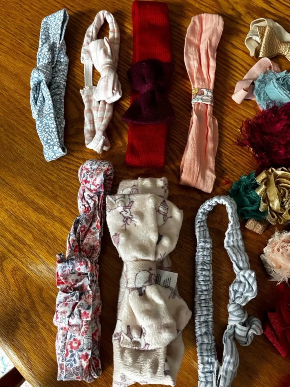 Assorted Baby Toddler Girls' Hair Bows and Soft Headbands (Lot of 45)